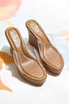 Buy_THE ALTER_Beige Clear Wedges _at_Aza_Fashions