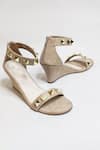 THE ALTER_Beige Studs Asher Studded Wedges _Online