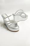 Shop_THE ALTER_Silver Rhinestones Embellished Wedges _Online_at_Aza_Fashions