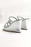 THE ALTER_Silver Rhinestones Embellished Wedges _at_Aza_Fashions