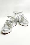 Shop_THE ALTER_Silver Rhinestones Embellished Wedges _at_Aza_Fashions
