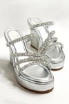 Buy_THE ALTER_Silver Rhinestones Embellished Wedges _at_Aza_Fashions