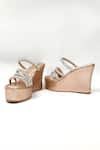Buy_THE ALTER_Rose Gold Rhinestones Embellished Wedges _Online_at_Aza_Fashions