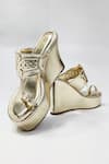 Buy_THE ALTER_Gold Meera Kohla Wedges 