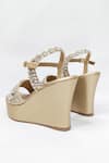 Buy_THE ALTER_Gold Rhinestones Sophia Embellished Wedges 