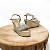 Buy_THE ALTER_Gold Rhinestones Sophia Embellished Wedges _Online