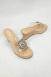 Shop_THE ALTER_Beige Rhinestones Clear Embellished Wedges 