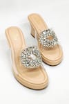 Shop_THE ALTER_Beige Rhinestones Clear Embellished Wedges _at_Aza_Fashions