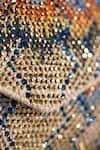 ETCETERA_Beige Crystals, Embroidery Jute Thread Clutch _Online_at_Aza_Fashions