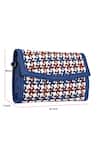 ETCETERA_Multi Color Mosaico Weave Vegan Leather Clutch _Online_at_Aza_Fashions