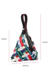 ETCETERA_Multi Color Handcrafted Multicolor Wristlet Bag _Online_at_Aza_Fashions