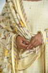 Shop_Baise Gaba_Beige Square Neck Mariglow Kurta Set 