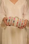 AMYRA_Multi Color Embroidery Naaz Capsule Clutch _Online_at_Aza_Fashions