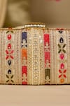 Buy_AMYRA_Multi Color Embroidery Naaz Capsule Clutch 