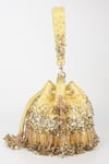 Buy_Varun Bahl_Lavender Beads, Sequins Lemon Luxe Potli Bag _Online_at_Aza_Fashions