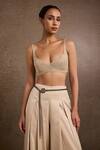 Buy_Tarun Tahiliani_Gray Gunmetal Grey Chain Belt _at_Aza_Fashions