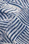 Shop_Pashma_Blue Indigo Abstract Cascade Bamboo Silk Scarf _at_Aza_Fashions