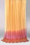 Buy_Pashma_Pink Lace Amethyst And Bronz-lace Luxury Scarf _at_Aza_Fashions