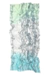 Shop_Pashma_Multi Color Aquamarine Blossom Bamboo Silk Cashmere Scarf _at_Aza_Fashions