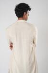 Shop_Orthodox_Beige Cotton Embroidery Aari Zardozi Kurta _Online_at_Aza_Fashions
