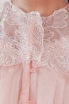 Buy_Aanchal Vijaywargi_Blush Organza Lace Round Neck Grace Shirt _Online