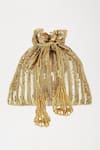 Buy_A Clutch Story_Gold Sequins Embroidered Potli _Online_at_Aza_Fashions