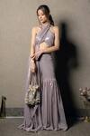 Buy_A Clutch Story_Beige Pearls, Embroidery Potli _Online_at_Aza_Fashions