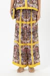 Shop_Sobariko_Yellow Linen Collared Rococo Co-ord Set _Online_at_Aza_Fashions