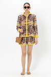 Shop_Sobariko_Yellow Linen Collared Rococo Shorts Set _Online_at_Aza_Fashions