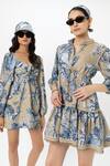 Shop_Sobariko_Blue Linen Sweetheart Neck Tany Twist Dress _Online_at_Aza_Fashions