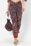 Shop_Sobariko_Blue Linen Off-shoulder Deniz Tulip Skirt Set _Online_at_Aza_Fashions