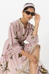 Shop_Sobariko_Pink Linen Embroidery Collared Jasmine Cinched Dress _Online_at_Aza_Fashions