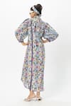 Shop_Sobariko_Multi Color Linen Collared Chloe Multicolor Midi Dress _at_Aza_Fashions