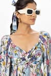 Shop_Sobariko_Blue Linen Embroidery Sweetheart Neck Chloe Twist Floral Dress _Online_at_Aza_Fashions