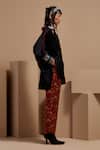 Aseem Kapoor_Black Embroidery Collared Mandala Shirt And Trouser Set _Online_at_Aza_Fashions