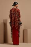 Shop_Aseem Kapoor_Maroon Cotton, Silk, Satin Sequins, Embroidery Sequence Highlighted Crop Top _at_Aza_Fashions