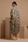 Shop_ASEEM KAPOOR_Multi Color Silk Tassels, Beads Open Neck, Resham Embroidered Jacket Set _at_Aza_Fashions