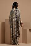 Shop_ASEEM KAPOOR_Multi Color Crepe Beads, Tassels V-neck Vayu Jumpsuit With Work _at_Aza_Fashions