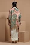Shop_ASEEM KAPOOR_Multi Color Silk, Crepe Tassels, Lace Open Neck Veni Dupatta Jacket Set _at_Aza_Fashions