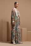 Buy_ASEEM KAPOOR_Multi Color Silk, Twill, Crepe Beads, Tassels, Embroidery Resham Jacket Set _Online_at_Aza_Fashions