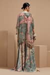 Shop_ASEEM KAPOOR_Multi Color Silk, Twill, Crepe Beads, Tassels, Embroidery Resham Jacket Set _at_Aza_Fashions