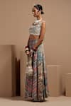 ASEEM KAPOOR_Multi Color Embroidery, Tassels Potli Bag _Online_at_Aza_Fashions
