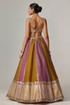 Shop_Vvani by Vani Vats_Multi Color Organza, Georgette Gota Patti, Multicolor Embroidered Lehenga Set _at_Aza_Fashions