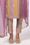 Buy_Vvani by Vani Vats_Multi Color Georgette, Organza Gota Patti Multicolor Kurta Set With Dupatta _Online_at_Aza_Fashions