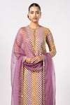 Shop_Vvani by Vani Vats_Multi Color Georgette, Organza Gota Patti Multicolor Kurta Set With Dupatta _Online_at_Aza_Fashions