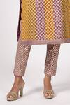 Buy_Vvani by Vani Vats_Multi Color Georgette Gota Patti Round Multicolor Kurta Set With Straight Pants _Online_at_Aza_Fashions