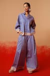 Shop_Stoique_Blue Cotton Striped Flared Pant _Online_at_Aza_Fashions