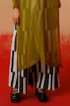 Shop_Stoique_Silver Silk And Black Flared Palazzo Pant _Online_at_Aza_Fashions
