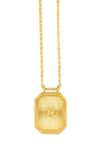 Buy_Zariin_Gold Plated Libra Zodiac Tablet Necklace With Opal _Online_at_Aza_Fashions