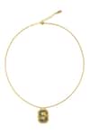 Shop_Zariin_Gold Plated Aquarius Zodiac Tablet Necklace _at_Aza_Fashions